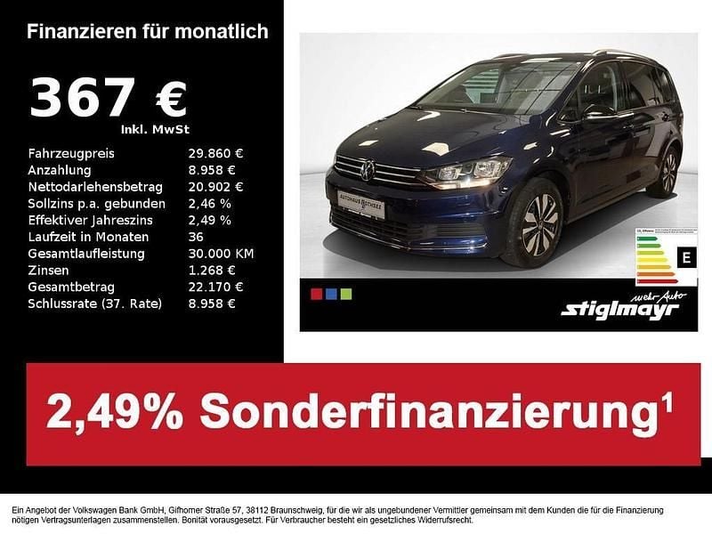Gebraucht VW Touran Goal 150 PS (110 kW) 2025 Atlantik blue metallic Van / Kleinbus