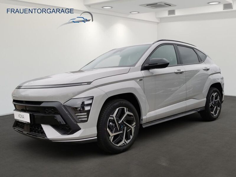 Grau Gebraucht 2024 Hyundai Kona N Line SUV | 29.485 € (Etwas zu teuer) - Bild 1/4