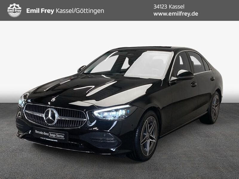 Obsidianschwarz metallic Gebraucht 2022 Mercedes C300 Avantgarde Limousine | 40.400 € (Fairer Preis) - Bild 1/4