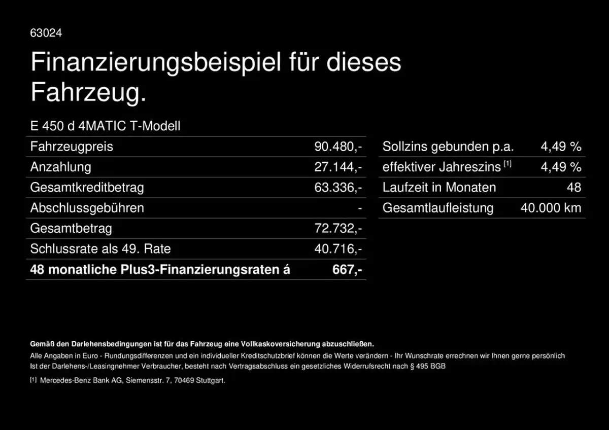 Gebraucht Mercedes E450 AMG 367 PS (269 kW) 2026 Lack obsidianschwarz Kombi