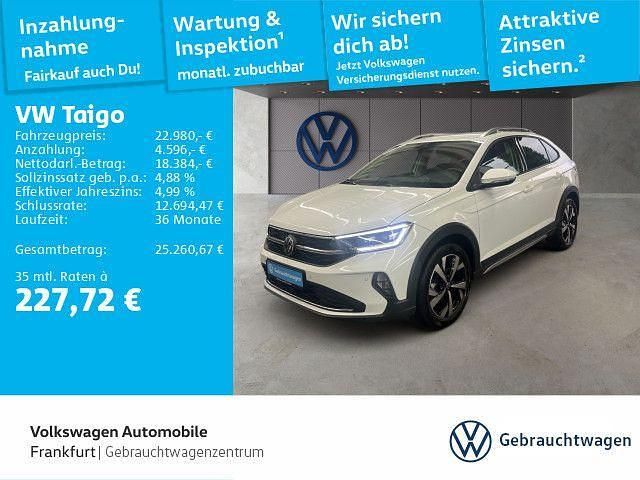 Weiß Gebraucht 2022 VW Taigo Style SUV | 22.980 € (Fairer Preis) - Bild 1/4