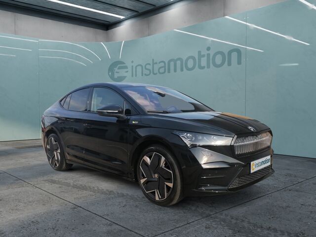 Schwarz Gebraucht 2022 Skoda Enyaq iV Lounge SUV | 46.737 € - Bild 1/2