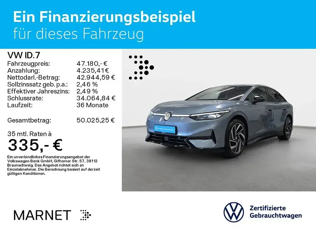 Gebraucht VW ID.7 IQ Drive 210 kW (286 PS) 2025 Stonewashed blue metallic SUV