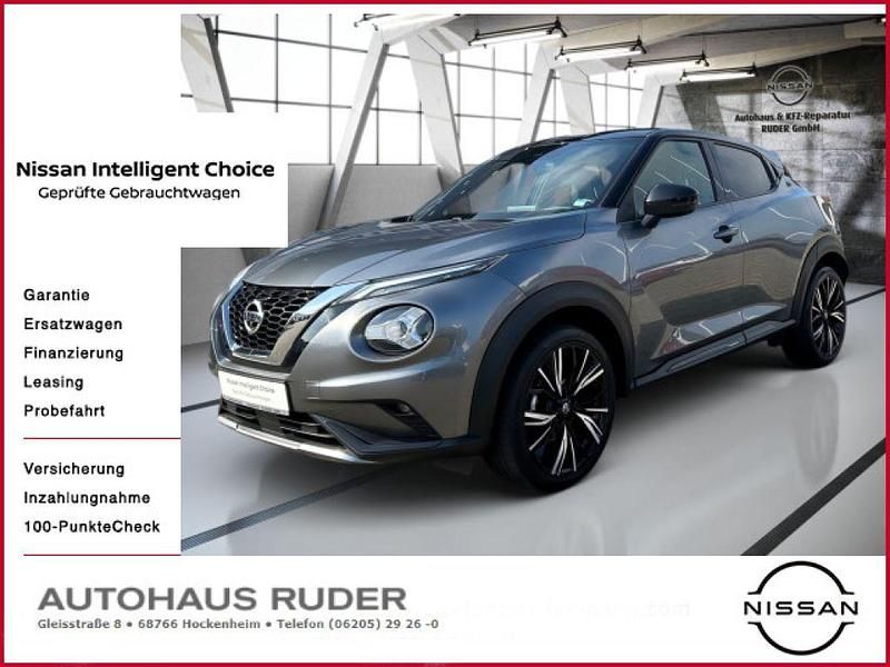 Dark grey m/black m Gebraucht 2021 Nissan Juke SUV | 18.990 € (Fairer Preis) - Bild 1/4