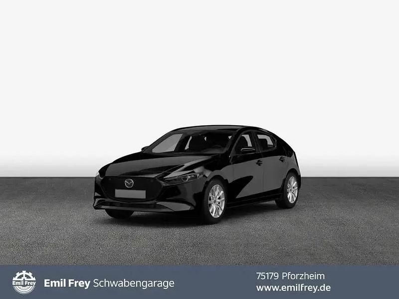 Schwarz Gebraucht 2024 Mazda 3 Exclusive-Line Limousine | 26.850 € (Fairer Preis) - Bild 1/4