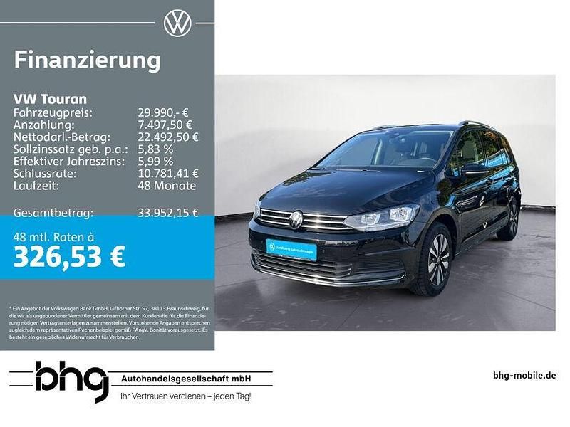 Schwarz Gebraucht 2025 VW Touran Goal Van / Kleinbus | 29.990 € (Fairer Preis) - Bild 1/4
