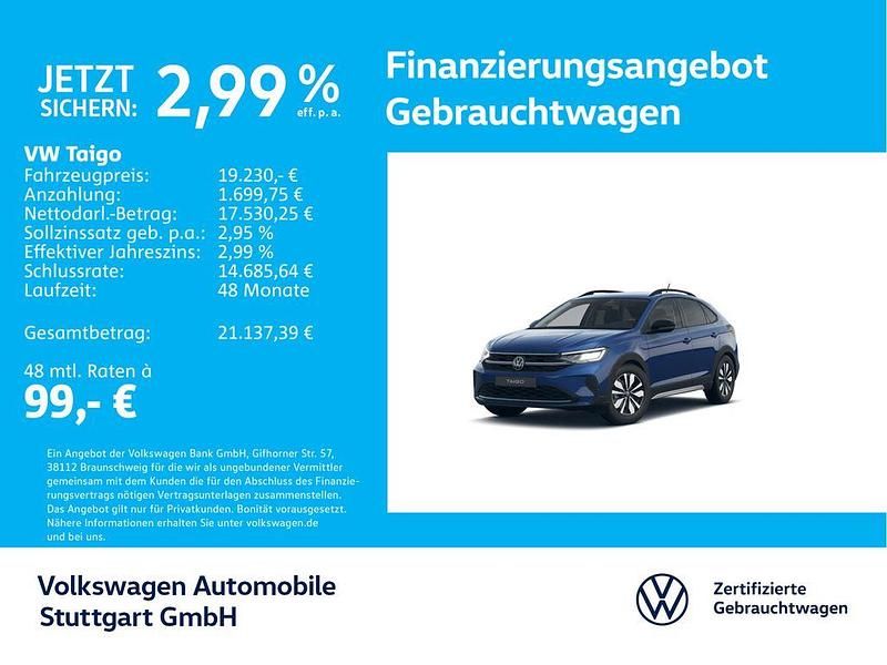 Gebraucht VW Taigo Goal 95 PS (69 kW) 2025 Blau SUV