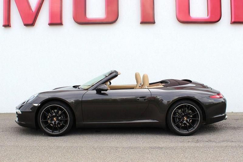 Anthrazitbraunmetallic (metallic) Gebraucht 2014 Porsche 911 Carrera Cabriolet Cabrio | 99.950 € (Teuer) - Bild 1/4