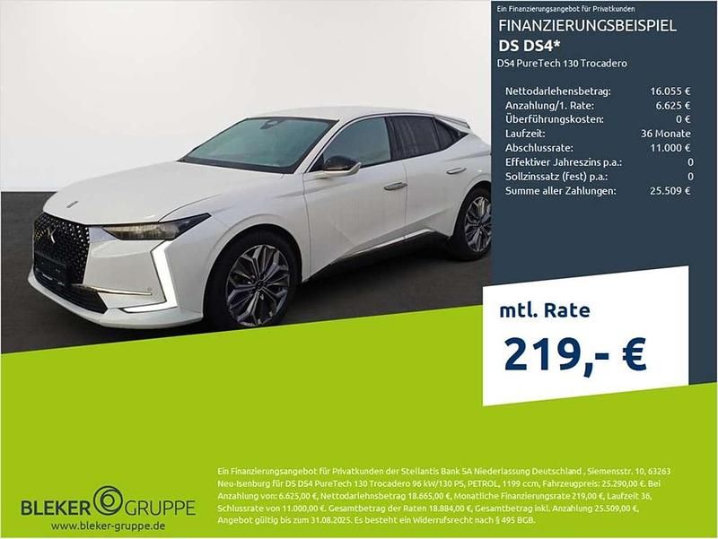 Lack weiss perlglänzend/typ au Gebraucht 2022 DS Automobiles DS4 Trocadero Limousine | 20.480 € (Superpreis) - Bild 1/3