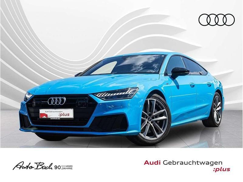 Rivierablau uni Gebraucht 2023 Audi A7 S-Line Kleinwagen | 54.970 € (Teuer) - Bild 1/4
