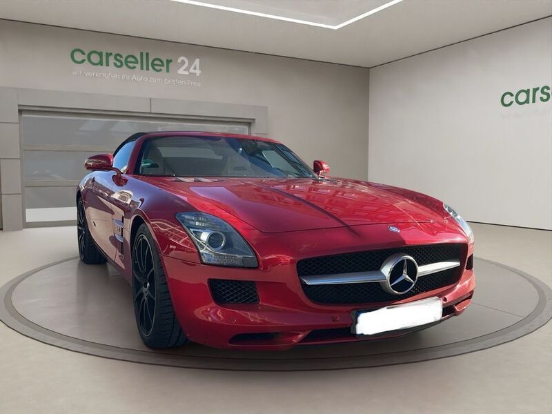 Saphirrot metalliclack Gebraucht 2011 Mercedes SLS AMG AMG Cabrio | 154.999 € - Bild 1/4