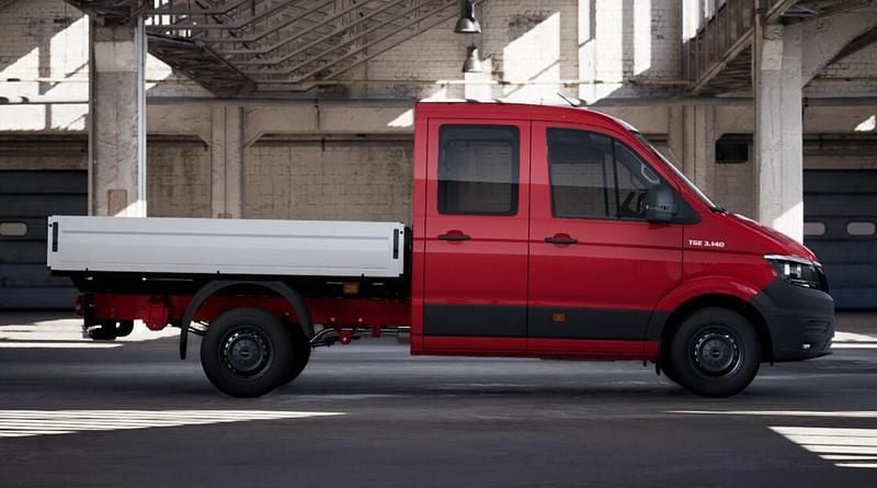Neu MAN TGE 177 PS (130 kW) 2025 Rot Van
