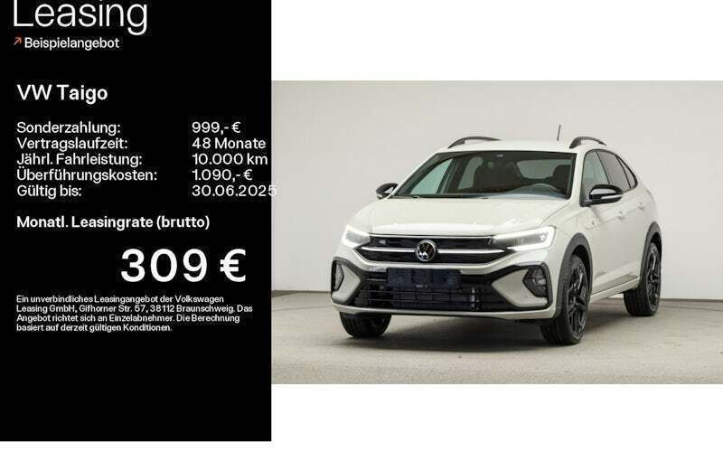 Grau Neu 2025 VW Taigo R-line SUV | 38.960 € - Bild 1/4