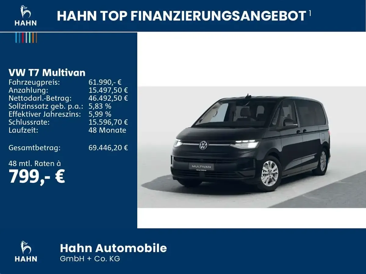 Neu VW Multivan Life 150 PS (110 kW) 2026 Grenadillschwarz metallic Van / Kleinbus