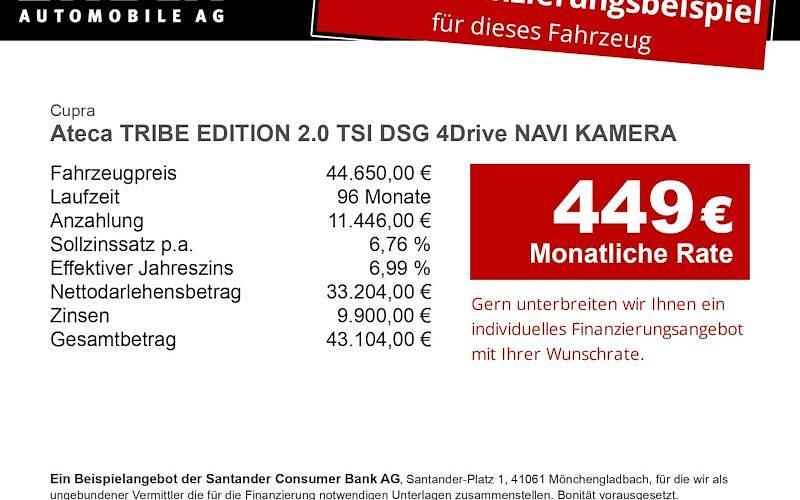 Neu Cupra Ateca 190 PS (139 kW) 2026 Grün SUV