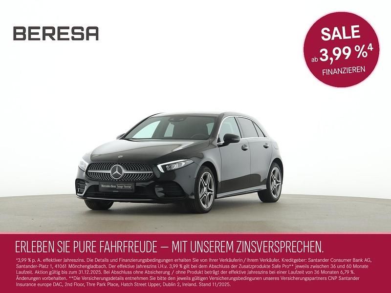 Schwarz Gebraucht 2021 Mercedes A250 AMG Limousine | 24.990 € (Superpreis) - Bild 1/4