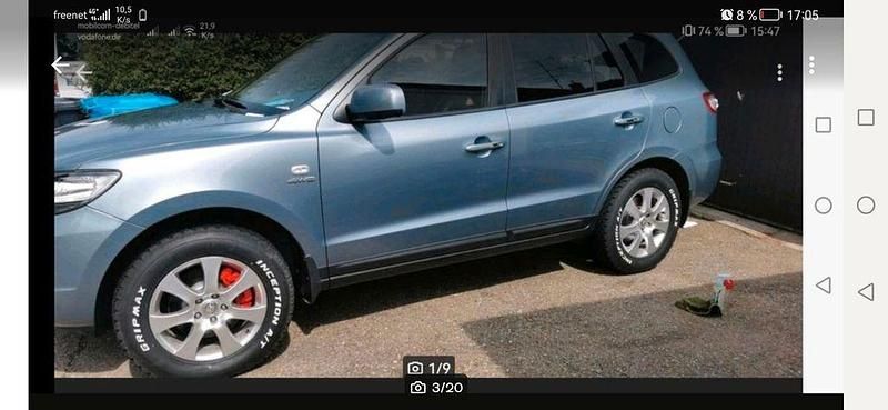 Blau Gebraucht 2007 Hyundai Santa Fe SUV | 5.800 € (Fairer Preis) - Bild 1/4