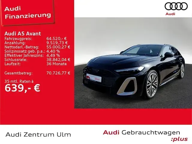 Gebraucht Audi A5 Edition .1 367 PS (269 kW) 2025 Mythosschwarz metallic Kombi