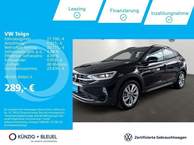 Deep black perleffekt Gebraucht 2024 VW Taigo Move SUV | 27.700 € (Fairer Preis) - Bild 1/4