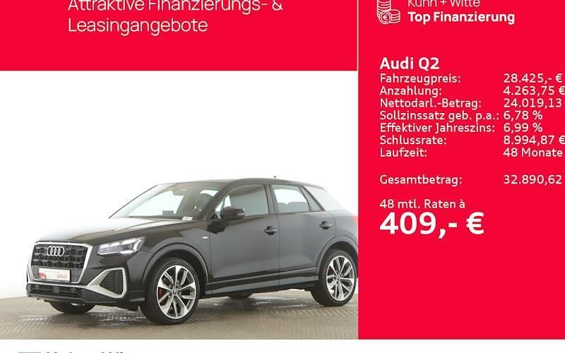 Gebraucht Audi Q2 S-Line 150 PS (110 kW) 2021 Schwarz SUV