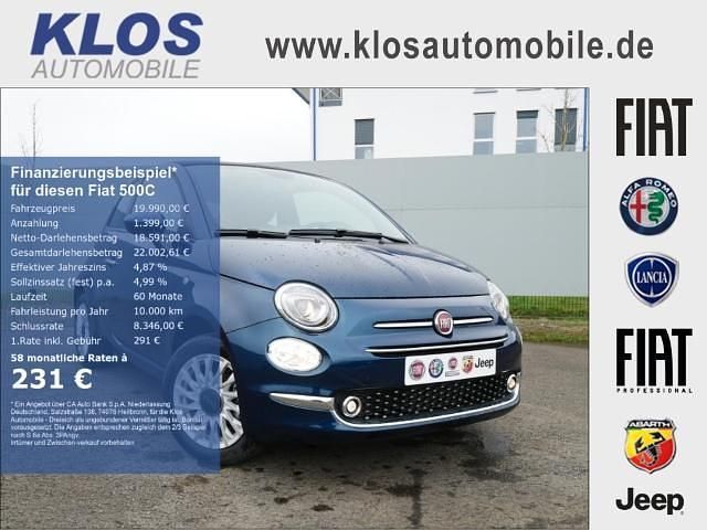 Blau Gebraucht 2024 Fiat 500C Dolcevita Cabrio | 19.990 € (Teuer) - Bild 1/4