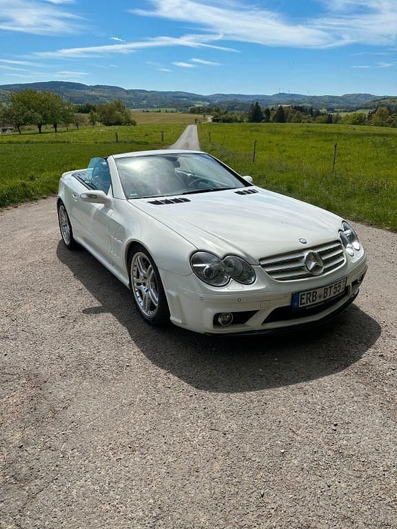 Weiß Gebraucht 2003 Mercedes SL55 AMG AMG Cabrio | 45.555 € (Teuer) - Bild 1/4