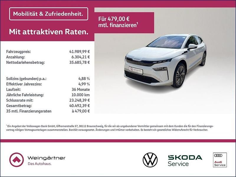 Weiß Neu 2025 Skoda Enyaq iV Loft SUV | 41.990 € (Fairer Preis) - Bild 1/4