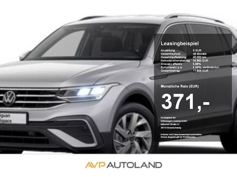 Pyritsilber Gebraucht 2024 VW Tiguan Allspace Life SUV | 34.890 € (Superpreis) - Bild 1/4