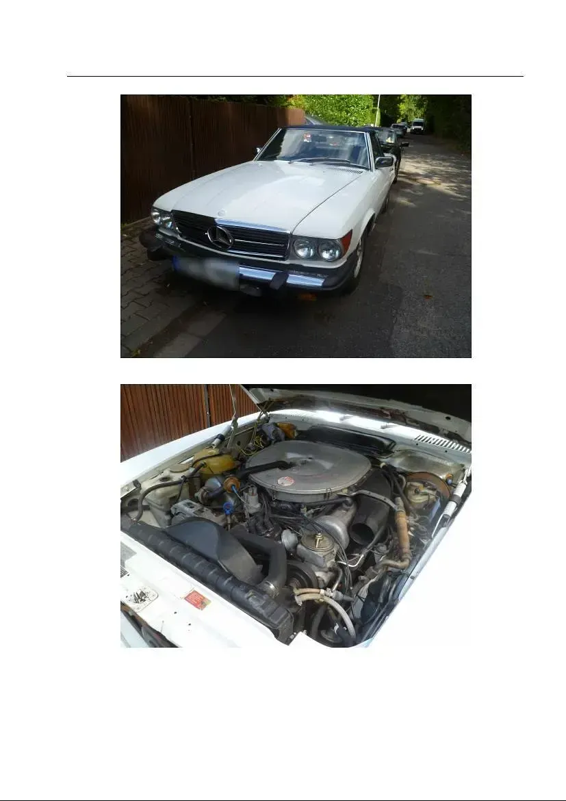 Gebraucht Mercedes SL450 218 PS (160 kW) 1980 Weiß Cabrio