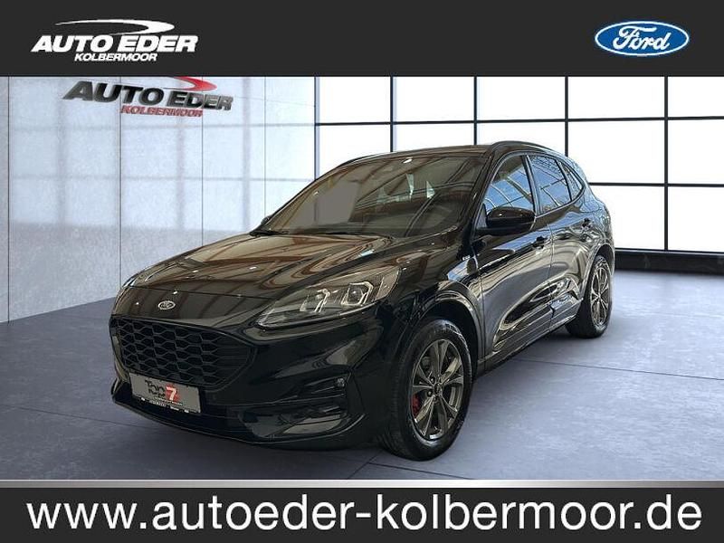 Obsidianschwarz (metallic) Gebraucht 2021 Ford Kuga ST-Line X SUV | 24.990 € (Fairer Preis) - Bild 1/4