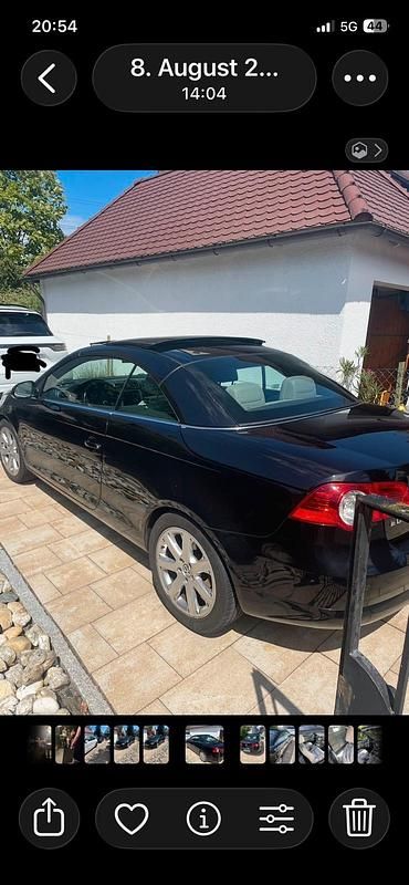 Second-hand VW Eos 140 CP (102 kW) 2006 Negru Cabrio