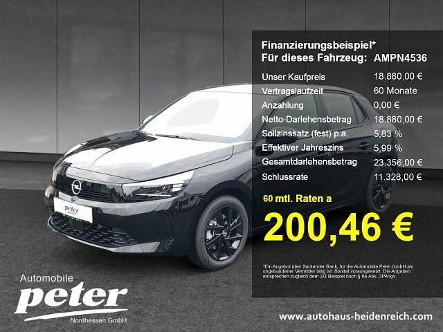 Neu Opel Corsa Edition 101 PS (74 kW) 2025 Schwarz Limousine