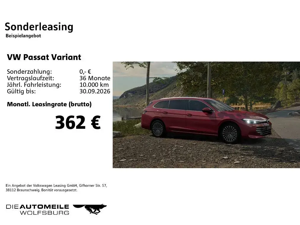 Gebraucht VW Passat Elegance 150 PS (110 kW) 2025 Chilirot metallic Kombi