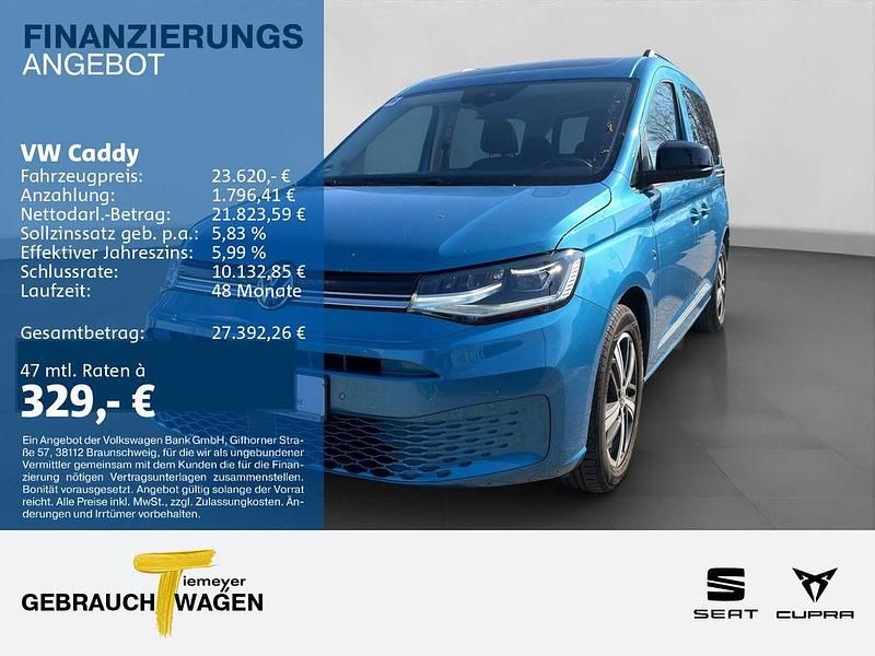 Second-hand VW Caddy Move 122 CP (89 kW) 2021 Albastru Monovolum