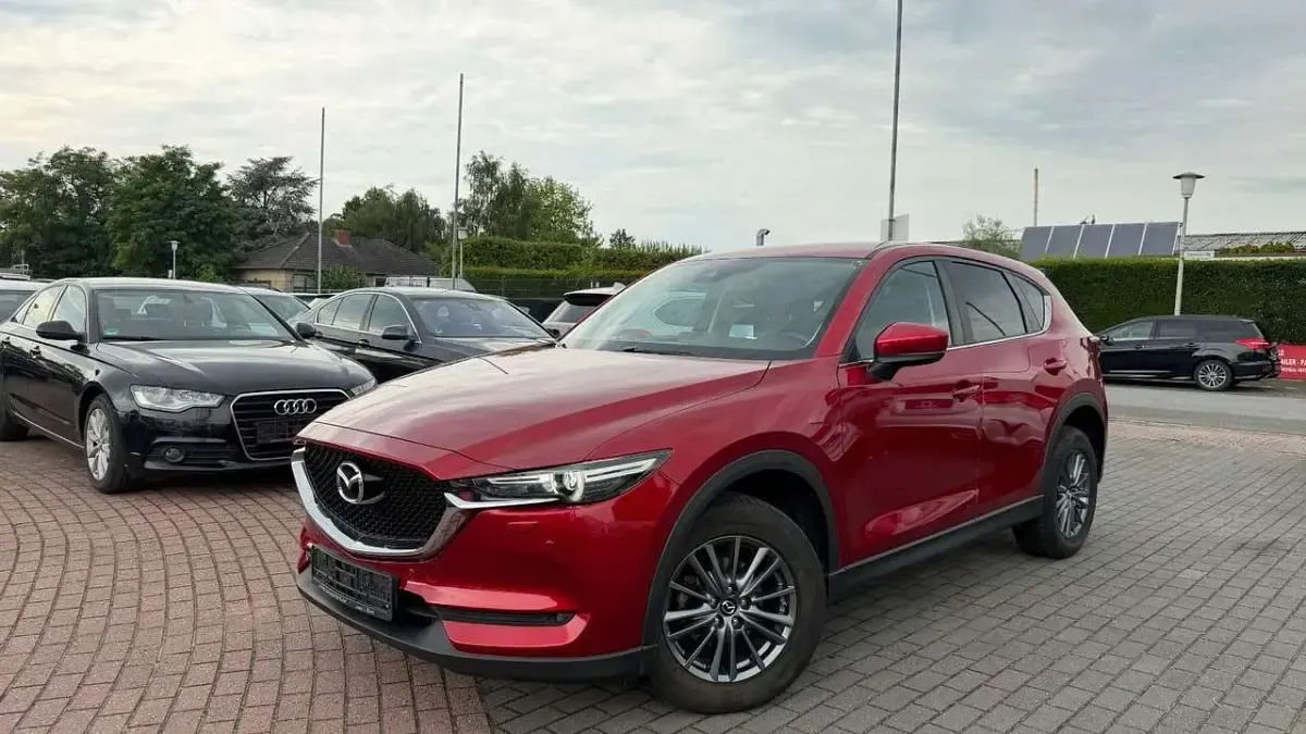 Gebraucht Mazda CX-5 Exclusive-Line 150 PS (110 kW) 2017 Rot SUV