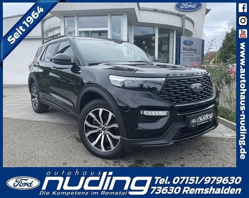 Obsidianschwarz Gebraucht 2021 Ford Explorer ST-Line SUV | 39.990 € (Superpreis) - Bild 1/4