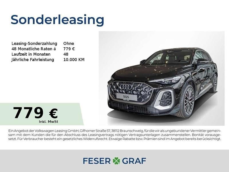 Mythosschwarz metallic Gebraucht 2025 Audi SQ5 Ambiente SUV | 80.990 € (Superpreis) - Bild 1/3
