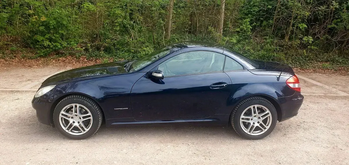 Gebraucht Mercedes SLK200 163 PS (119 kW) 2004 Blau Cabrio