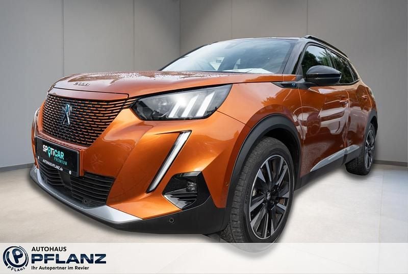 Orange Gebraucht 2021 Peugeot e-2008 GT SUV | 20.490 € (Fairer Preis) - Bild 1/4