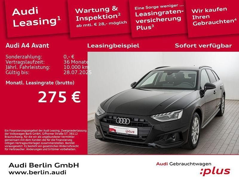 Mythosschwarz metallic Gebraucht 2024 Audi A4 Advanced Plus Kombi | 42.900 € - Bild 1/3