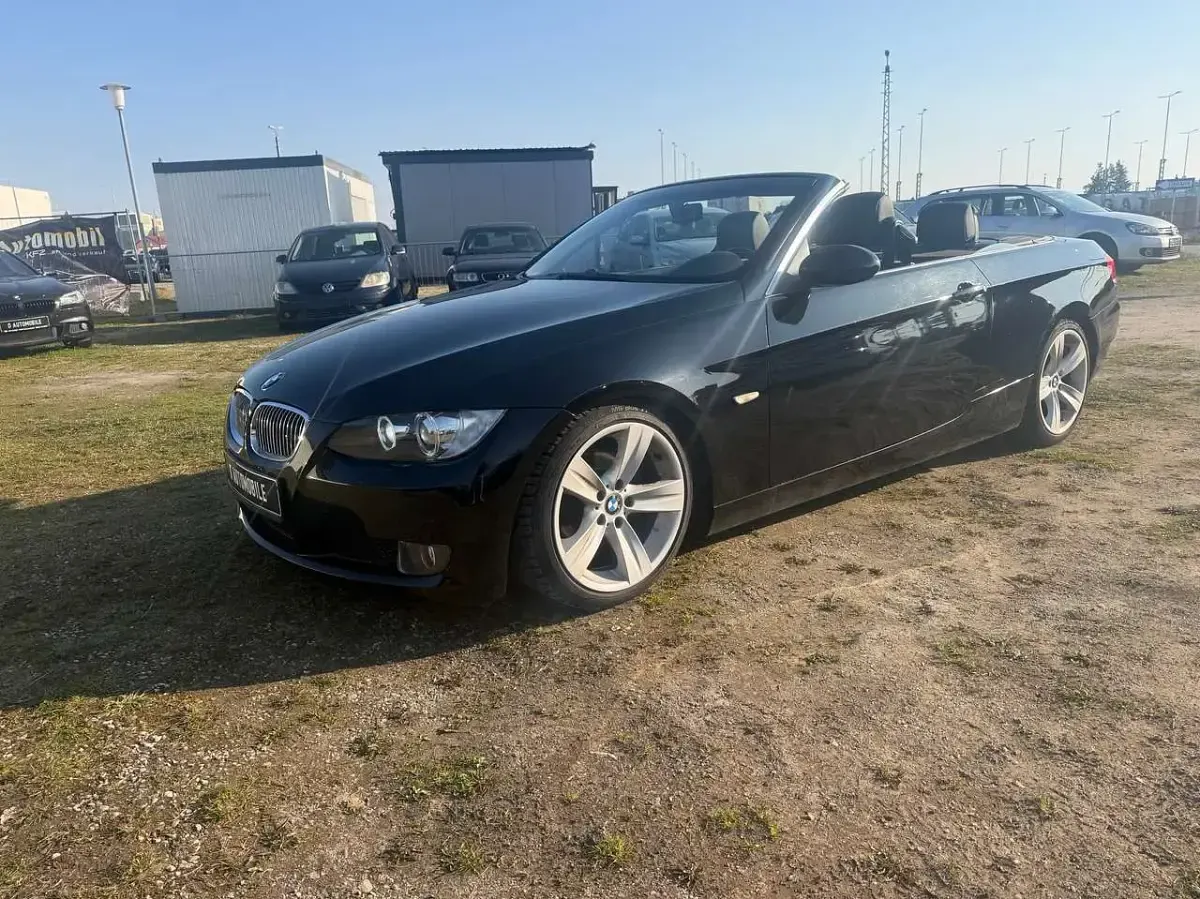 Gebraucht BMW 320 Cabriolet Sport Line 170 PS (125 kW) 2007 Schwarz Cabrio