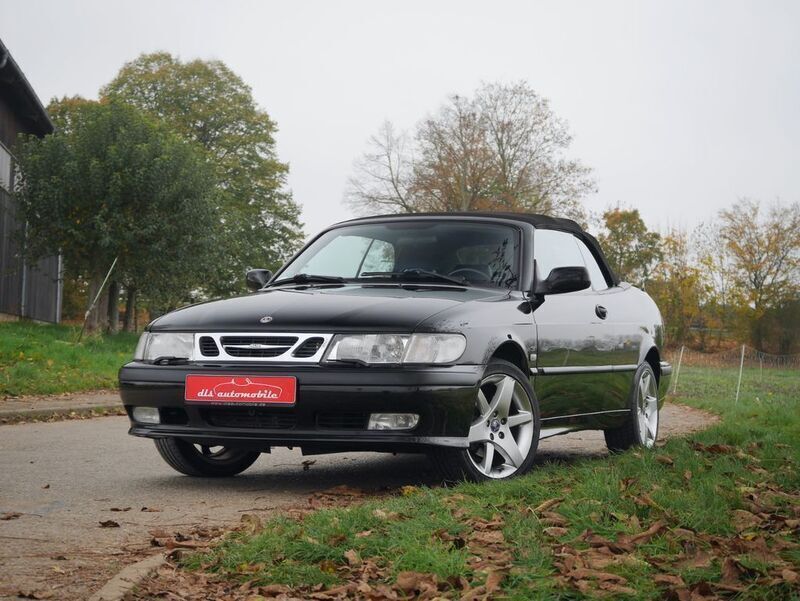 Schwarz Gebraucht 2000 Saab 9-3 Cabriolet Cabrio | 9.450 € - Bild 1/4