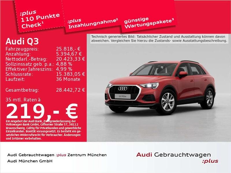 Tangorot metallic Gebraucht 2022 Audi Q3 Ambiente SUV | 25.818 € (Superpreis) - Bild 1/2