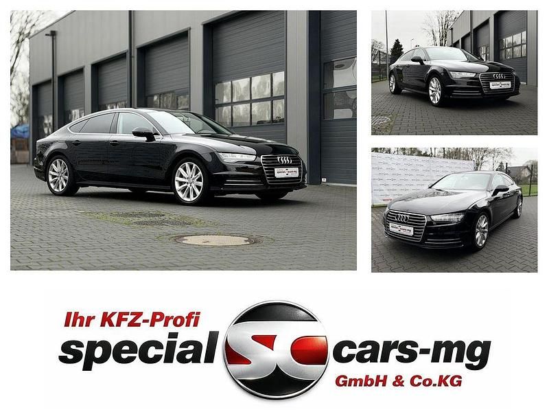 Mythosschwarz metallic (metallic) Gebraucht 2016 Audi A7 Sportback S-Line Kleinwagen | 26.990 € (Teuer) - Bild 1/4
