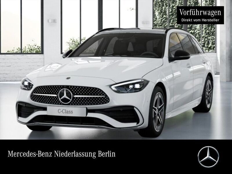 Polarweiß Gebraucht 2024 Mercedes C300e AMG Kombi | 47.990 € (Fairer Preis) - Bild 1/4