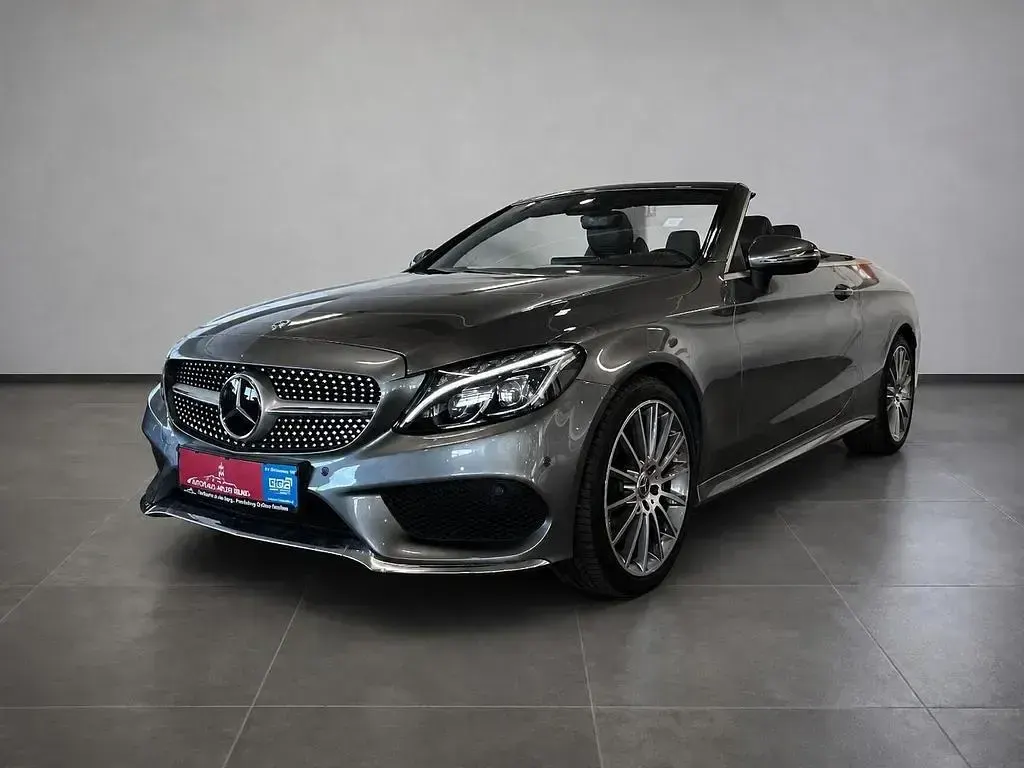Gebraucht Mercedes C200 AMG line 184 PS (135 kW) 2018 Selenitgrau  metalliclack Cabrio