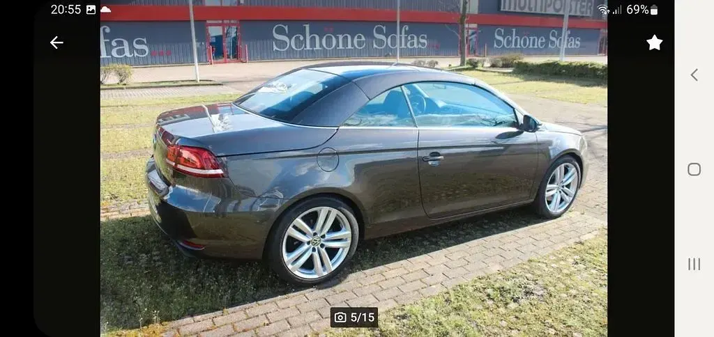 Gebraucht VW Eos Sportline 160 PS (117 kW) 2012 Braun Cabrio