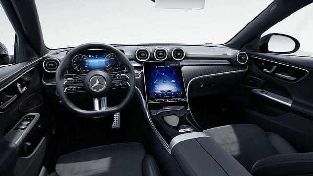 Gebraucht Mercedes C300 AMG 258 PS (189 kW) 2024 Metalliclack obsidianschwarz Limousine