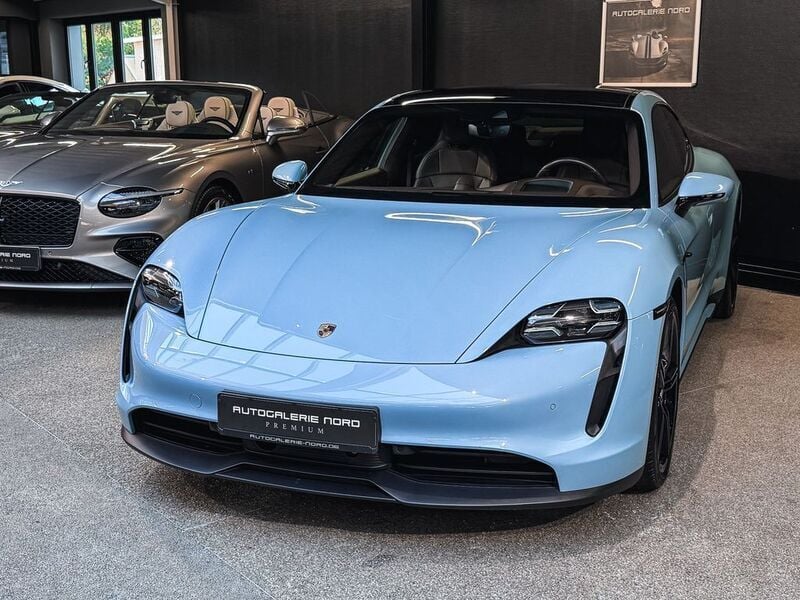 Gebraucht Porsche Taycan 350 kW (476 PS) 2021 Frozenbluemetallic Limousine
