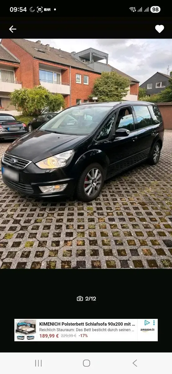 Gebraucht Ford Galaxy 162 PS (119 kW) 2012 Schwarz Van / Kleinbus